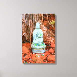 estatua de buddha lienzo envuelto