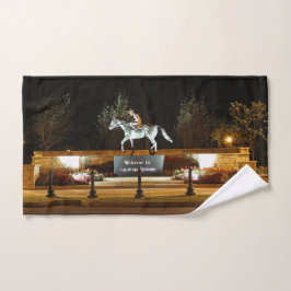 Estatua de caballo de bailarina nativa toalla de m
