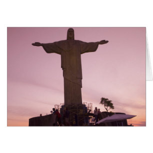 Estatua de Cristo en Corcovado, cerca de los alred