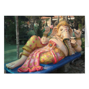Estatua de descanso de Ganesha en Chiang Mai,