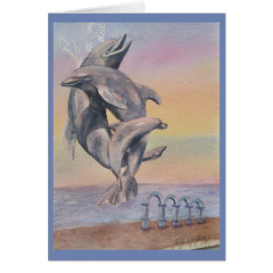 ESTATUA DE DOLPHIN DE FAMILIA