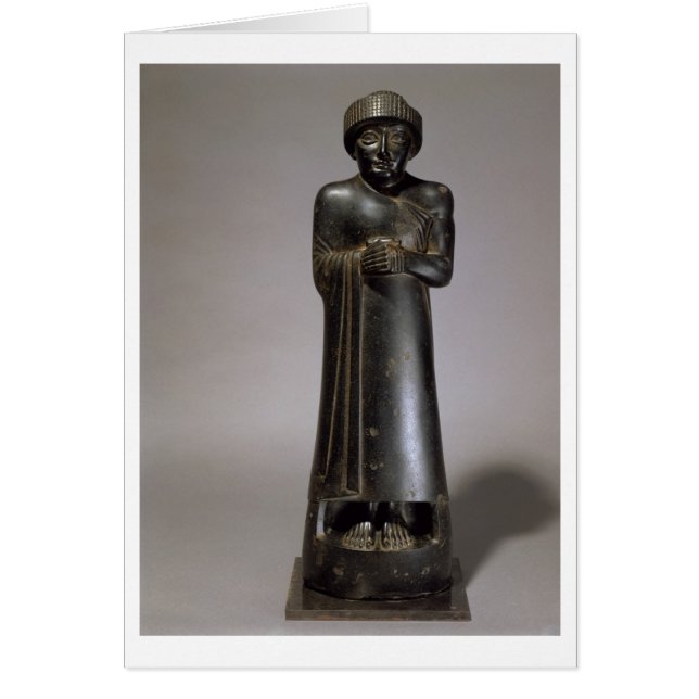 Estatua de Gudea, príncipe de Lagash, Neo-Sumerio, (Frente)