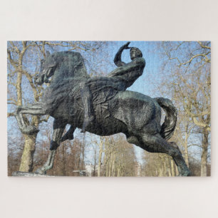 Estatua de Hombre y Caballo Rompecabezas