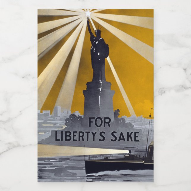 Estatua de la Antorcha de la Libertad y la Marina  (Etiqueta única)