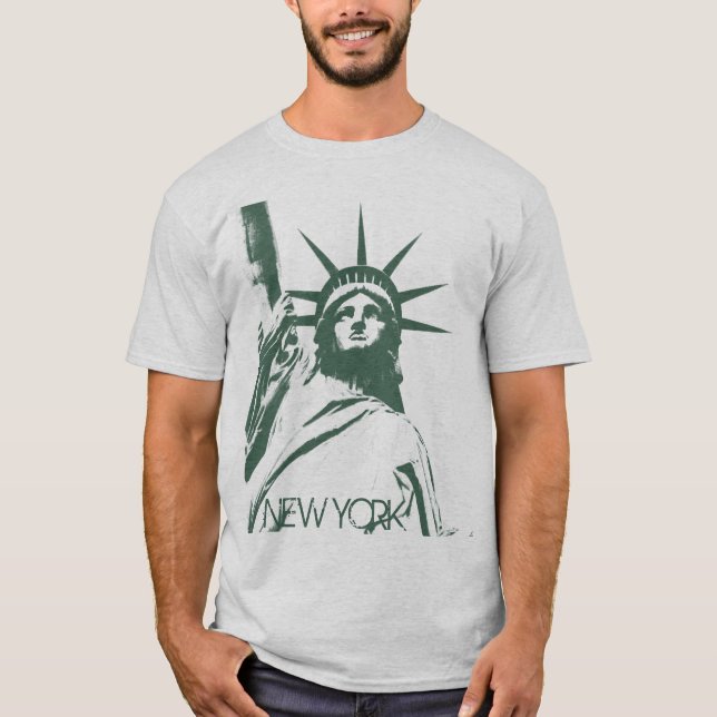 Estatua de la camiseta básica de Nueva York de la (Anverso)