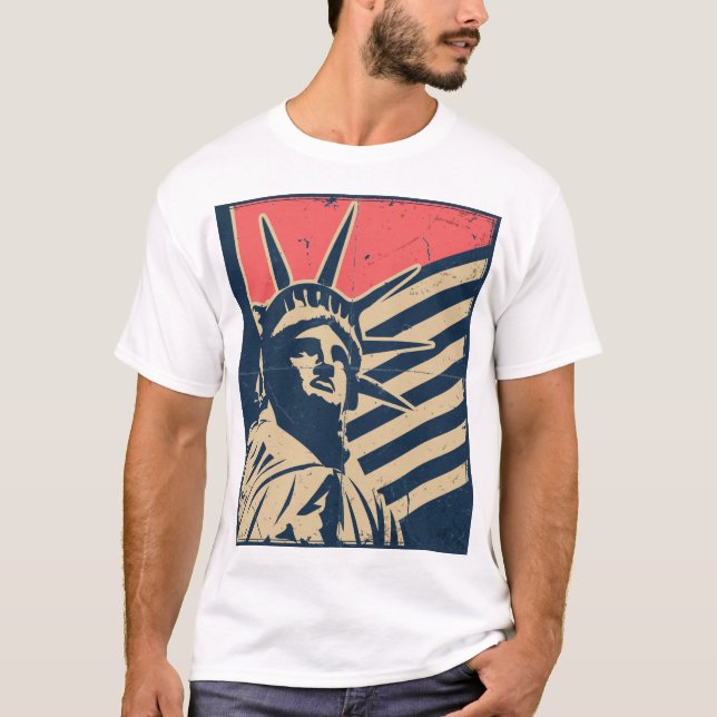 Estatua de la camiseta de la libertad (Anverso)