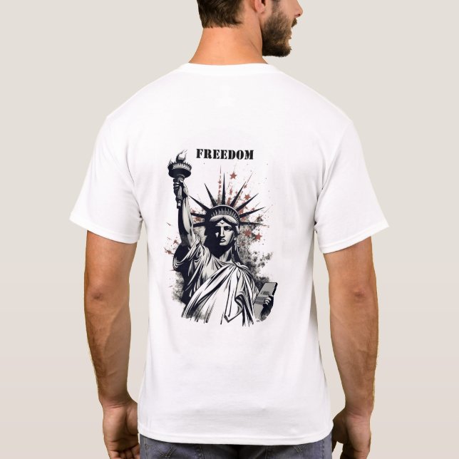 Estatua de la camiseta de Libertad (Reverso)