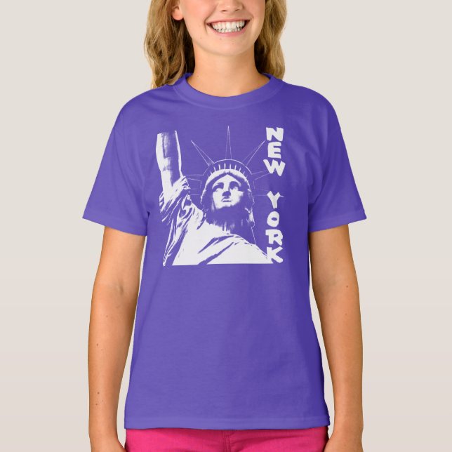 Estatua de la camiseta de los sudaderos de Nueva Y (Anverso)