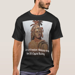 Estatua de la camiseta llorando por la libertad