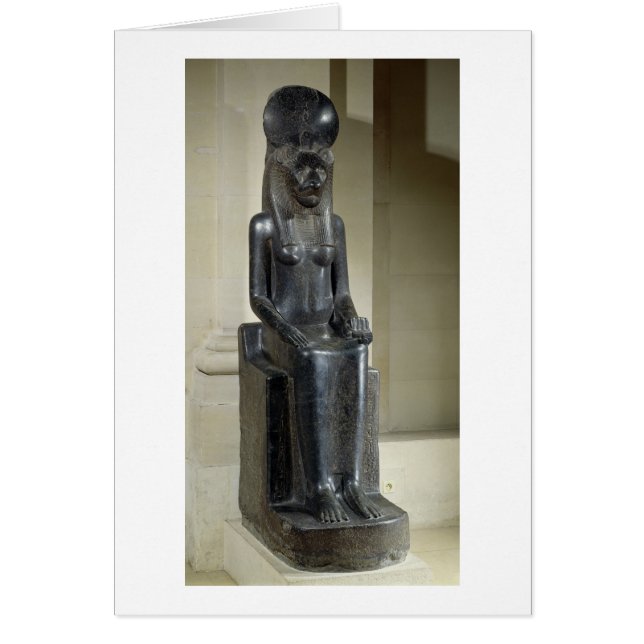 Estatua de la diosa león-dirigida Sekhmet, del th (Frente)