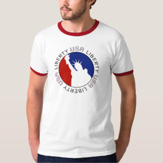 Estatua de la libertad 4ta de la camiseta de julio
