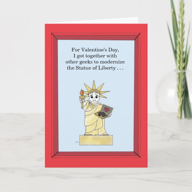 Estatua de la libertad actualizada - tarjeta del (Anverso)