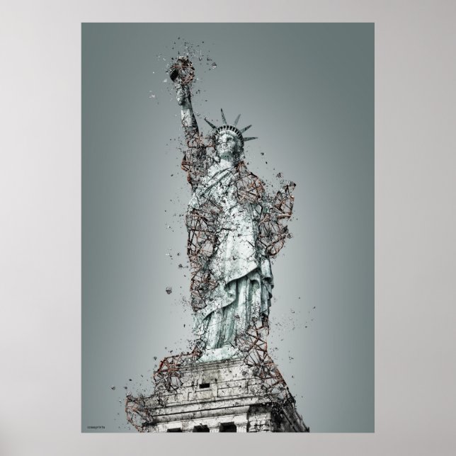 Estatua de la Libertad Arte moderno de Nueva York (Frente)