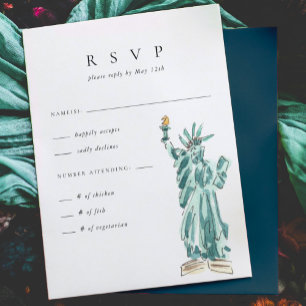 Estatua de la Libertad Boda en Nueva York RSVP