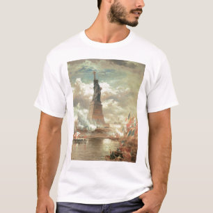 Estatua de la libertad, camisa del vintage de New