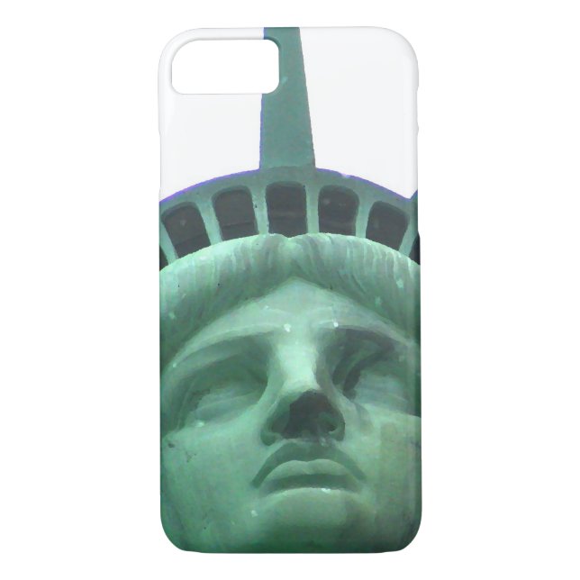 Estatua de la libertad cierra el Funda del iPhone  (Reverso)