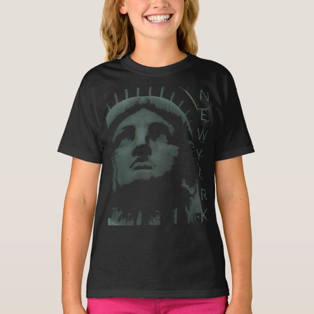 Estatua de la libertad de los niños camisetas de N (Anverso)