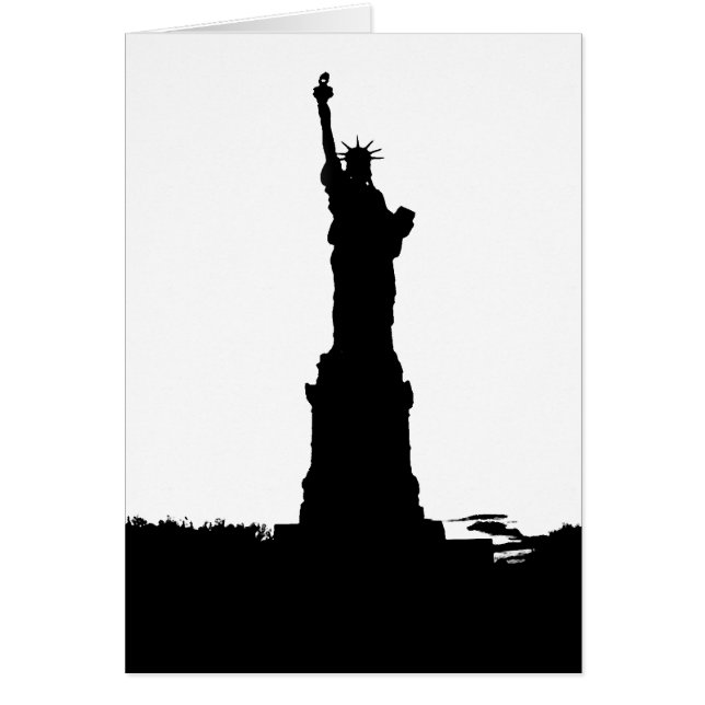 Estatua de la Libertad de Silhouette (Frente)