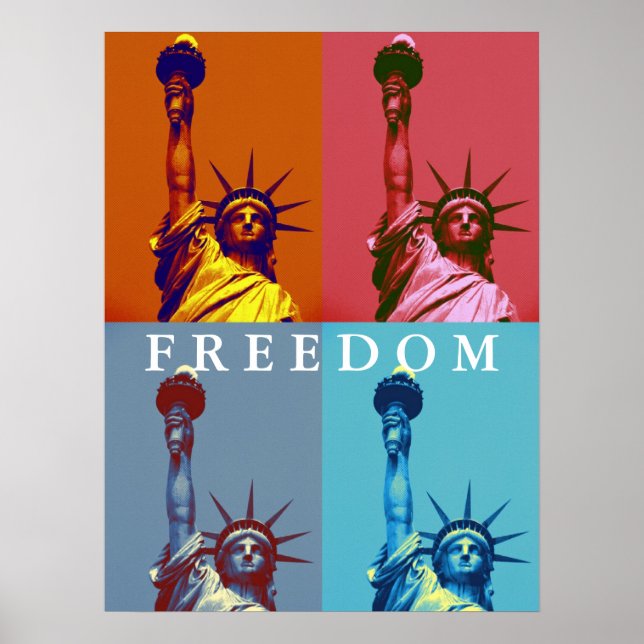 Estatua de la Libertad del Arte Pop (Frente)