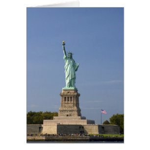 Estatua de la libertad en la isla de la libertad