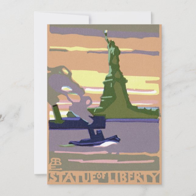 Estatua de la Libertad en Nueva York, Viajes de ép (Anverso)