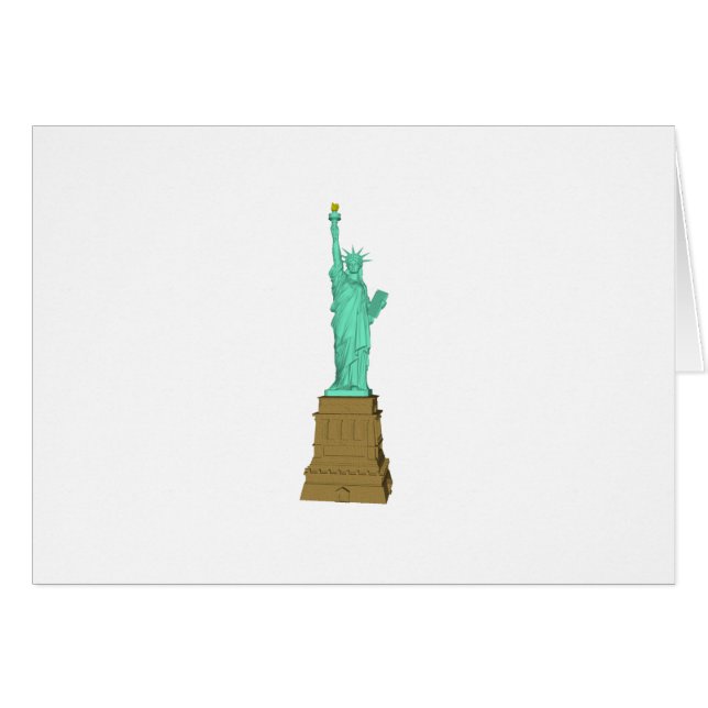Estatua de la libertad: modelo 3D: (Anverso (Horizontal))
