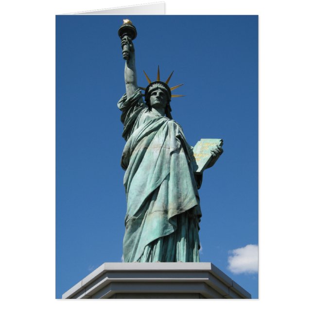 Estatua de la Libertad, Odaiba, Tokio, tarjeta de  (Frente)