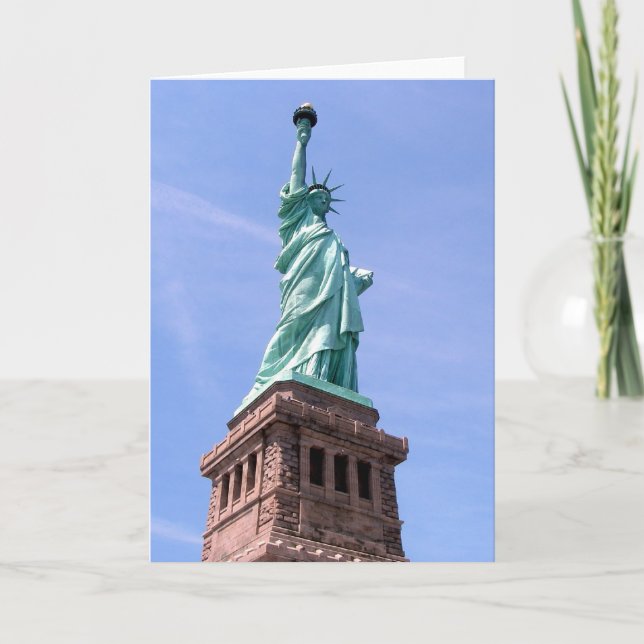 Estatua de la Libertad - Tarjeta de felicitación d (Anverso)