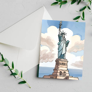 Estatua de la Libertad   Tarjeta de punto de refer
