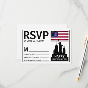 Estatua de la Libertad, Tarjeta RSVP del Día de la