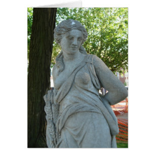 Estatua de la Señora en el Parque de Washington, I