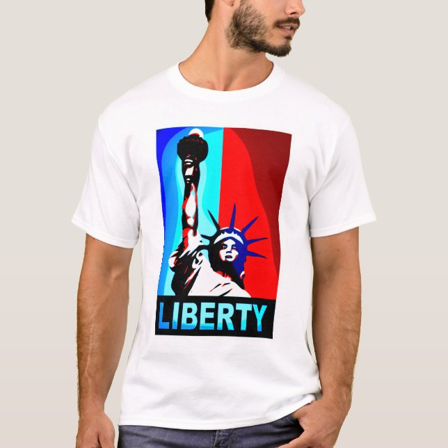 Estatua de las camisetas de la libertad (Anverso)