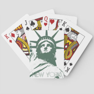 Estatua de las Cartas Jugadoras de Nueva York de r