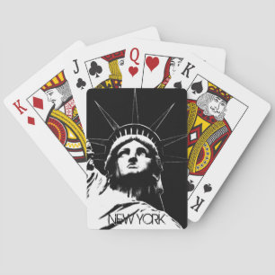 Estatua de las Cartas Jugadoras de Nueva York de r