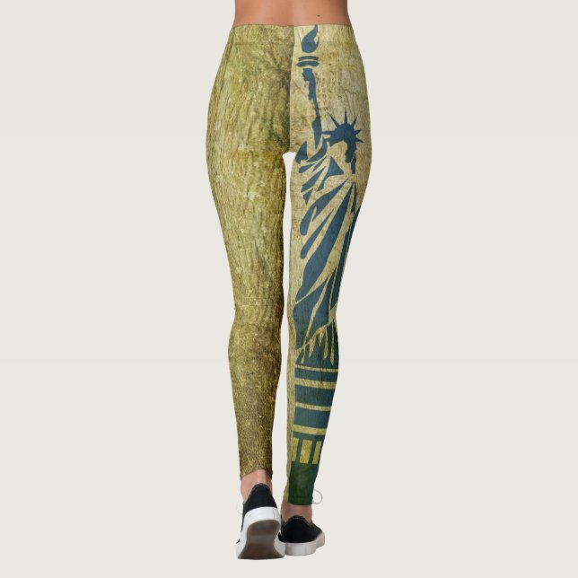 Estatua de las Leggings de las mujeres liberales (Reverso)