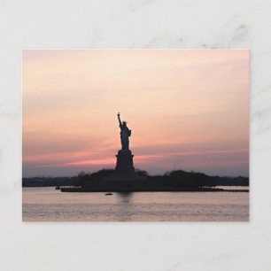 ESTATUA DE LAS TARJETAS DE POSTSET DE NYC DE LIBER