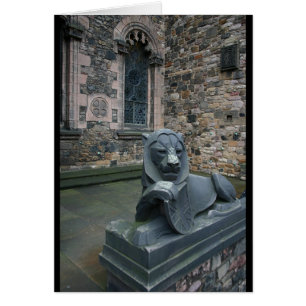 Estatua de león - Castillo de Edimburgo