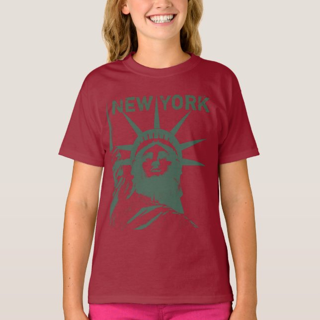 Estatua de Liberty Organic de camisetas de Nueva Y (Anverso)