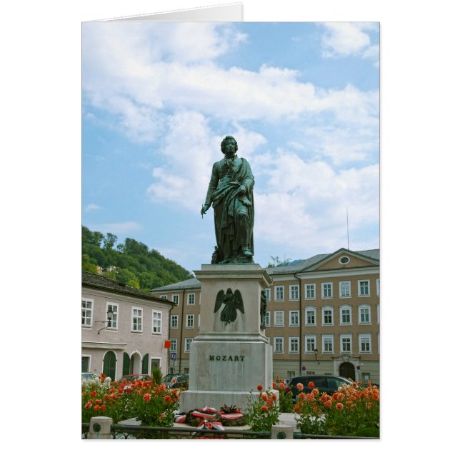 Estatua de Mozart en Salzburgo (Frente)