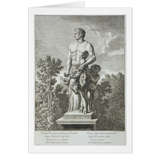 Estatua de un sátiro en Versalles, 1675, de 'Vues (Frente)