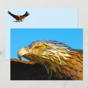 Estatua del águila calva