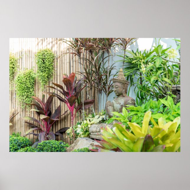 Estatua del arte de la pared del Jardín de Buda (Frente)