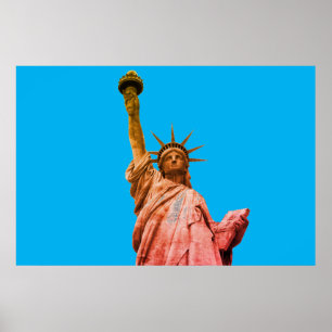 Estatua del arte pop de la libertad