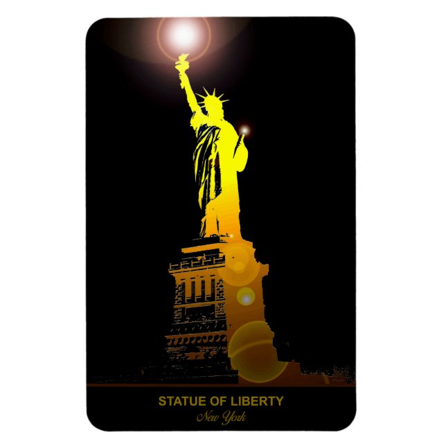 Estatua del imán flexible de la libertad (Vertical)