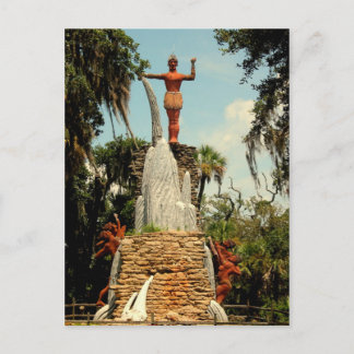 Estatua del Jefe Tomokie, tarjeta postal del Parqu