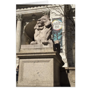 Estatua del León de la Biblioteca Patience Fortitu