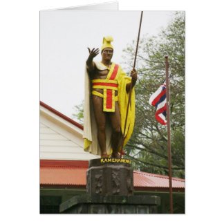 Estatua del Rey Kamehameha - Tarjeta