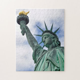Estatua del rompecabezas de la foto de la libertad