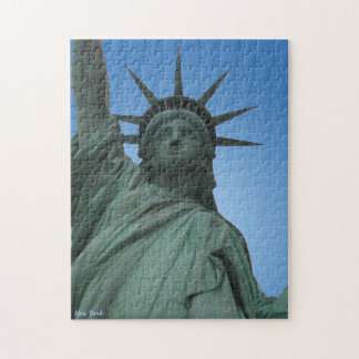 Estatua del rompecabezas de la libertad de Nueva Y
