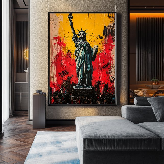 Estatua expresionista de la libertad - arte audaz (Subido por el creador)